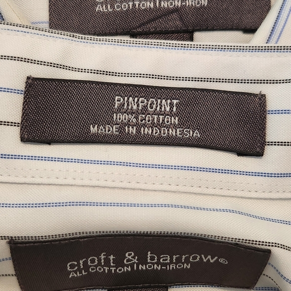 Croft & Barrow 18.5 36/37 Bundle of Dress shirts (total 7), Mens - Picture 2 of 5